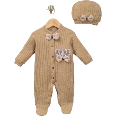 AMORE BABY BROWN KRAL TATLI TRİKO TULUM 3 Ay,6 Ay,9 Ay Erkek