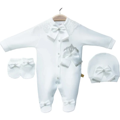 AMORE BABY KADİFE KIZ KRALİÇE  3 Ay,6 Ay,9 Ay Kız
