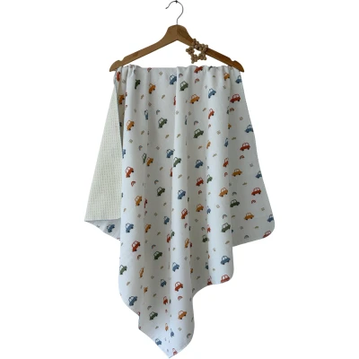 ARABA OYALI PİKELİ MÜSLİN BATTANİYE 100X100 1 Ay,2 Ay,3 Ay,6 Ay,9 Ay,12 Ay,18 Ay,2Y Erkek