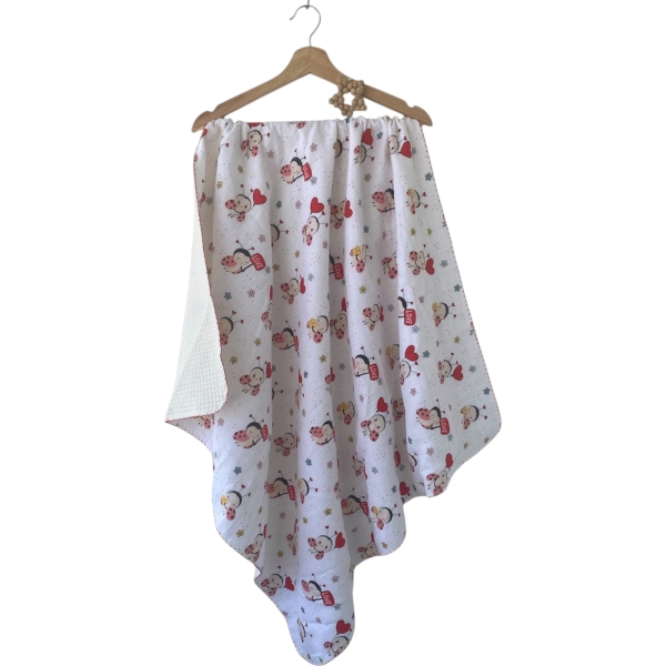ARI KALP pikeli müslin batteniye 100*100 cm 1 Ay,2 Ay,3 Ay,6 Ay,9 Ay,12 Ay,18 Ay,2Y Kız