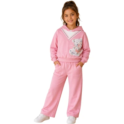 AYI BASKI İKİ İP TAKIM 3Y,4Y,5Y,6Y,7Y Kız