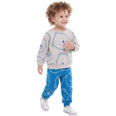 AYI KAFALARI BASKILI İKİLİ TAKIM 12 Ay,2Y,3Y,4Y Erkek