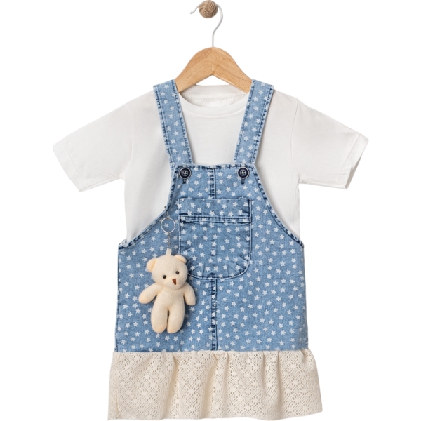 AYICIKLI KOT ELBİSE  12 Ay,2Y,3Y,4Y Kız