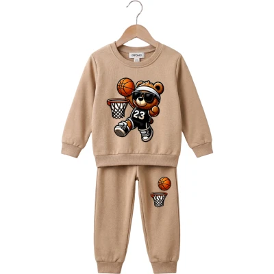 BASKETBALLCU AYI BASKILI ERKEK İKİLİ ÇOCUK TAKIM 2Y,3Y,4Y,5Y,6Y,7Y,8Y Erkek