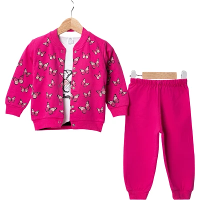 BEATİFUL KELEBEK BASKI 2 İPLİK PENYE TKM  9 Ay,12 Ay,18 Ay,2Y Kız