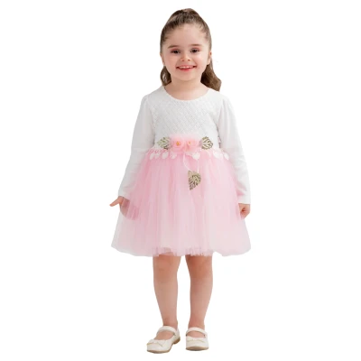 BELİ PÜSKÜLLÜ ELBİSE 2Y,3Y,4Y Kız