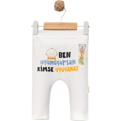 BEN UYUMUYORSAM KİMSE UYUMAZ DTF BASKILI PATİKLİ TEK ALT 1 Ay,3 Ay,6 Ay,9 Ay Uni