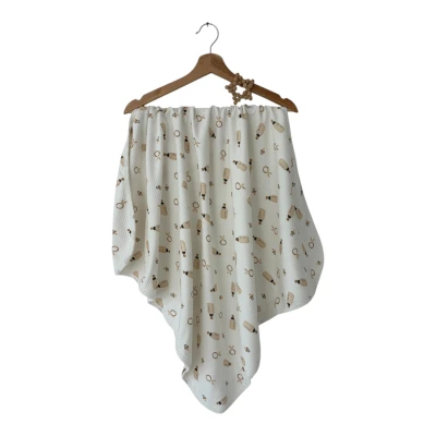 BİBARON RAPORLU PENYE BATTANİYE ÇİFT KAT 80X90 %100 PAMUK   1 Ay,2 Ay,3 Ay,6 Ay,9 Ay,12 Ay Uni
