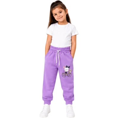 BİSİKLET BASKI YAN CEP ALT 12 Ay,2Y,3Y,4Y Kız
