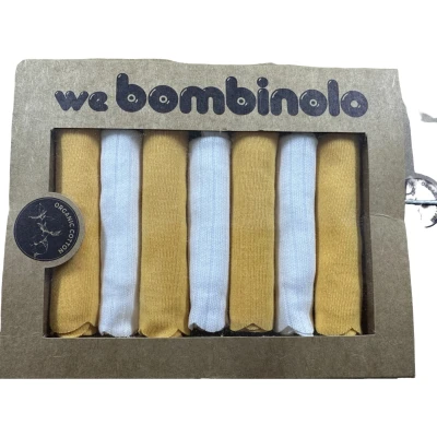 BOMBİNOLO MENDİL ORANGE BEYAZ 1 Ay,2 Ay,3 Ay,6 Ay Uni