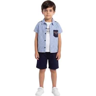 BOMLO JUST BAKLI ERKEK GÖMLEK  5Y,6Y,7Y,8Y Erkek