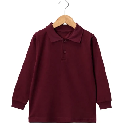 BORDO UZUN KOL LACOST 7Y,8Y,9Y,10Y Uni