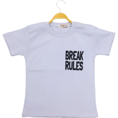 BREAK RULES TSHİRT 3Y,5Y,7Y,9Y,11Y Erkek