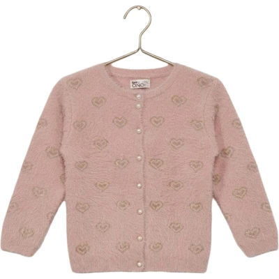 BABY ONE BÜYÜK KALPLİ SAKAL HIRKA 2Y,3Y,4Y,5Y Kız