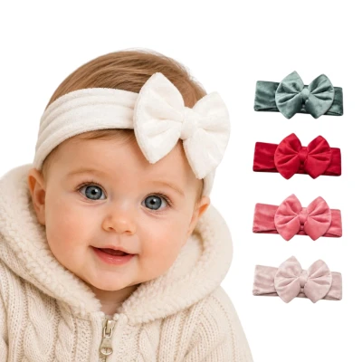 CAP&MORE KADİFE SAÇ BANDI FİYONK  3 Ay,6 Ay,9 Ay,12 Ay,18 Ay Kız
