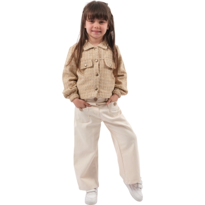 CHANEL CEKET GABARDİN PANTOLON KIZ TAKIM  2Y,3Y,4Y,5Y Kız