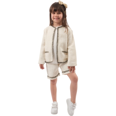 CHANEL CEKET ŞORT KIZ TAKIM  2Y,3Y,4Y,5Y Kız