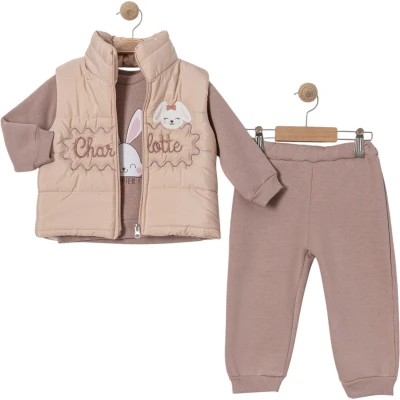 CHARLOTTE TAVŞAN NAKIŞLI TAKIM 2Y,3Y,4Y,5Y Kız
