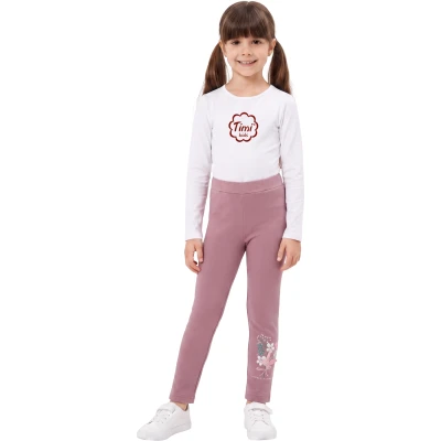ÇİÇEK 3İP TAYT 4Y,5Y,6Y,7Y,8Y,9Y Kız
