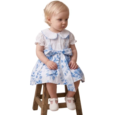 ÇİÇEK DİJİTAL BASKILI KLOŞ KIZ ELBİSE (VUALT) 6 Ay,12 Ay,18 Ay,2Y Kız