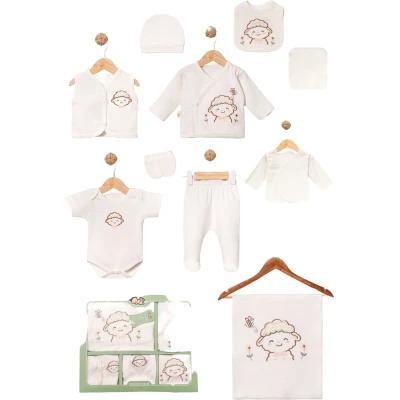 ÇİÇEKLİ KUZU 10 LU SET 1 Ay,2 Ay,3 Ay Kız