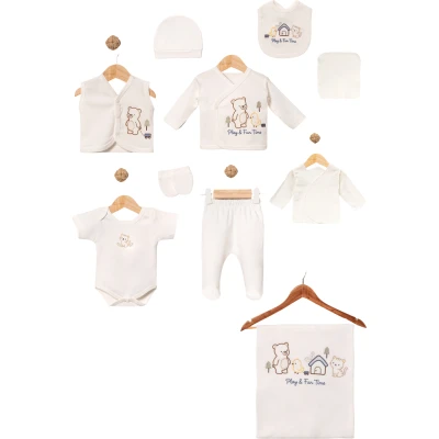 CİVCİVLİ AYI 10 LU SET 1 Ay,2 Ay,3 Ay Erkek