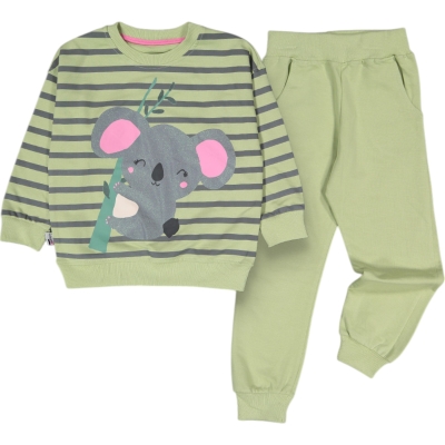 ÇİZGİLİ KOALA KIZ TAKIM 3Y,4Y,5Y,6Y Kız