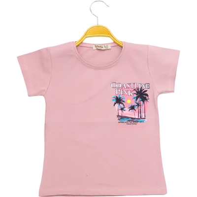 COASTİNE PİNK TSHİRT 3Y,5Y,7Y,9Y,11Y Kız