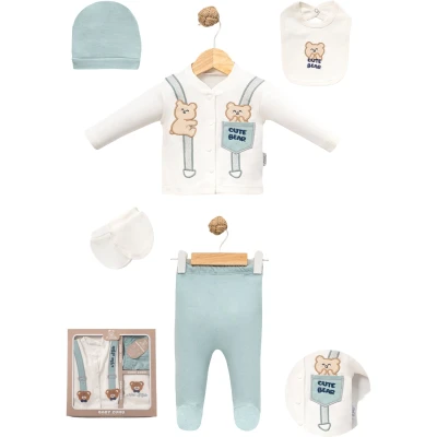 CUTE BEAR 5 Lİ SET 1 Ay,2 Ay,3 Ay Erkek