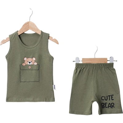 CUTE BEAR ASKILI TAKIM 9 Ay,12 Ay,18 Ay,2Y Erkek