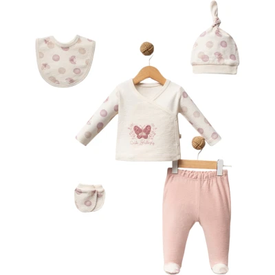 CUTE BUTTERFLY KIZ BEBEK 5’Lİ SET 1 Ay,3 Ay Kız