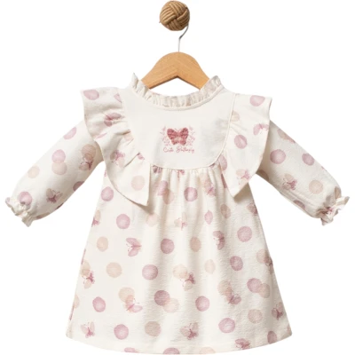 CUTE BUTTERFLY KIZ BEBEK NAKIŞLI ELBİSE 3 Ay,9 Ay,12 Ay,18 Ay Kız