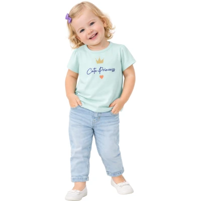 CUTE PRİNCESS BASKILI TİŞÖRT BADİ  6 Ay,9 Ay,12 Ay,18 Ay Kız