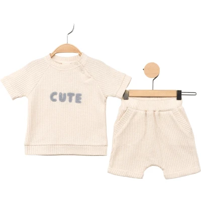 CUTE SÜZENE NAKIŞLI 2'Lİ ERKEK TAKIM 3 Ay,6 Ay,9 Ay,12 Ay Erkek