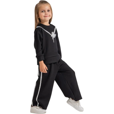 DANTEL ŞERİTLİ OYSHO KIZ TAKIM 4Y,5Y,6Y,8Y,10Y Kız