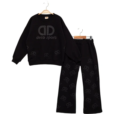 DECO SPORT BASKILI İKİ İP KIZ TAKIM 6Y,7Y,8Y,9Y Kız