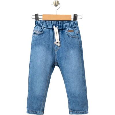 DERİ ETİKETLİ KOT PANTOLON 6 Ay,12 Ay,18 Ay,2Y Erkek