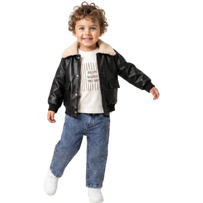 DERİ MONTLU TAKIM 12 Ay,2Y,3Y,4Y Erkek
