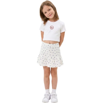 DESENLİ ŞORT FİRFİR ETEK 4Y,5Y,6Y,7Y,8Y,9Y Kız