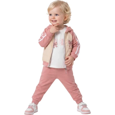 DONİNO FİYONK NAKIŞLI KIZ TAKIM 6 Ay,12 Ay,18 Ay,2Y Kız
