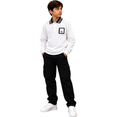 DOUBLE FACE YAKALI PATLI SWEATSHIRT 11Y,10Y,9Y,8Y,7Y Erkek