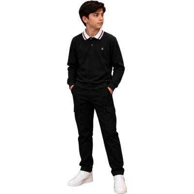 DOUBLE FACE YAKALI PATLI SWEATSHIRT 12Y,13Y,14Y,15Y,16Y Erkek