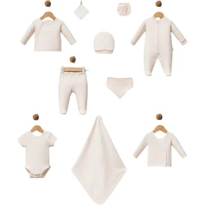 DÜZ KREM RENGİ 10 LU SET  1 Ay Uni