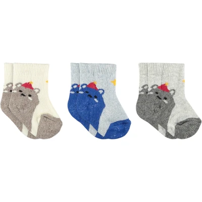 ERKEK BEBE HAVLU ÜÇLÜ SET  1 Ay,6 Ay Erkek