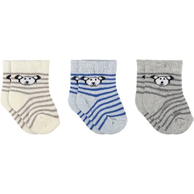 ERKEK BEBE HAVLU ÜÇLÜ SET  1 Ay,6 Ay Erkek