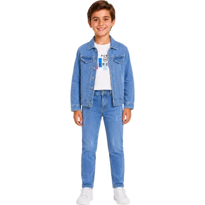 ERKEK KLASİK 3 LÜ TAKIM BUZ MAVİ 4Y,6Y,8Y,10Y,12Y Erkek