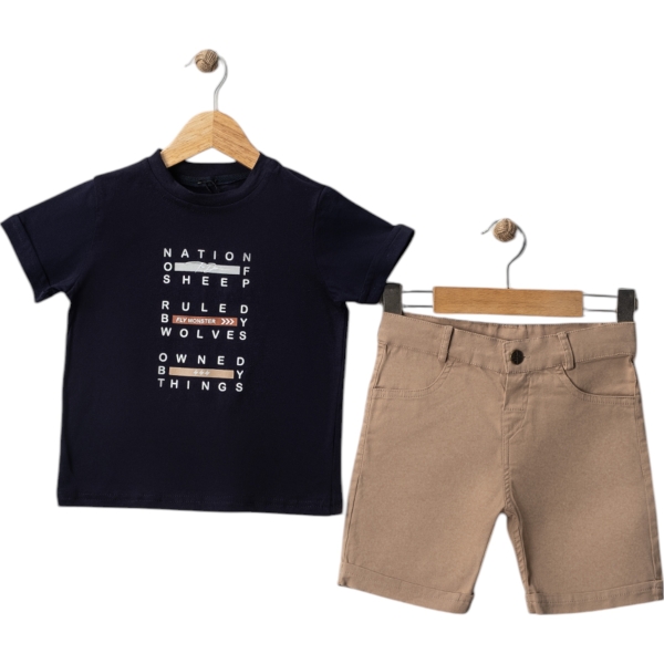 ERKEK YAZLIK TİŞÖRT KAPRİ İKİLİ TAKIM 2Y,3Y,4Y,5Y Erkek