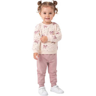 FİYONK BASKILI 2 İP KIZ TAKIM 9 Ay,12 Ay,18 Ay,2Y Kız