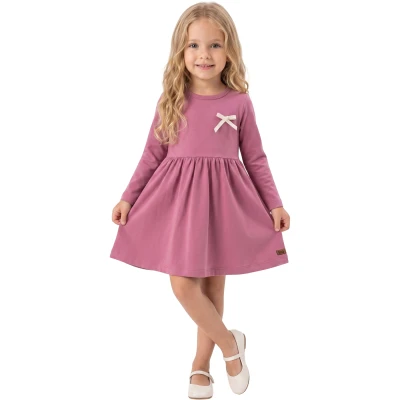 FİYONKLU ARMALI KIZ ELBİSE 2Y,3Y,4Y,5Y Kız