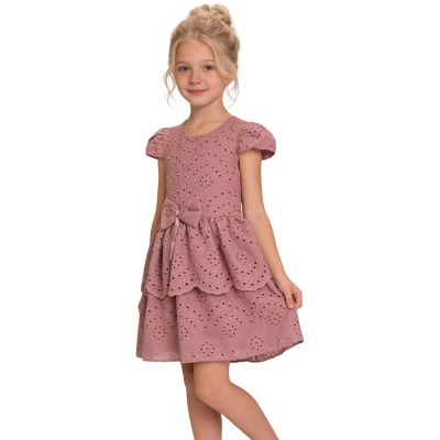 FİYONKLU GÜPÜR ELBİSE 6/9 6Y,7Y,8Y,9Y Kız